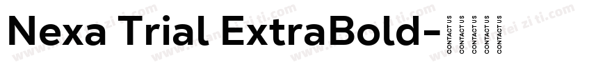 Nexa Trial ExtraBold字体转换